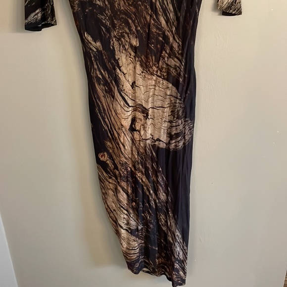 HELMUT LANG Wrap Ruched Dress assymetric - Picture 6 of 6